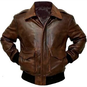 Nuevo 2025, chaqueta Bomber de piel de oveja personalizada de Calidad única más vendida, chaqueta de cuero de alta calidad - Product Image 4