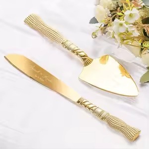 Unique Design Metal Cake Server Set Durable <b>Dessert</b> Utensil Wedding Reception Kitchen Dining Tableware <b>Tool</b> - Product Image 6