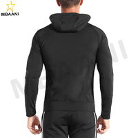 Vestes de course légères coupe-vent pour hommes avec poche zippée, sweat-shirt de sport pour la salle de sport, sweat-shirt athlétique pour hommes