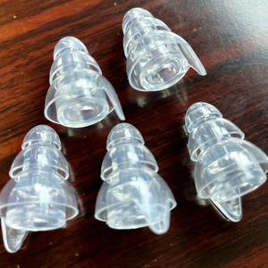 Bouchons d'oreilles anti-bruit Cadillac en silicone, protection pour la natation et le sommeil, embout bleu transparent, taille 1 - Product Image 3