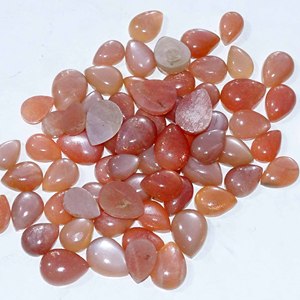 Pierre précieuse naturelle pour bijoux Cabochons de pierre de soleil dorée naturelle Prix d'usine de pierres précieuses en vrac de l'exportateur indien - Product Image 2