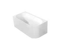 Baignoire autoportante en acrylique robuste, ovale, blanche, à double extrémité, pour hôtel, villa, spa, rénovation de salle de bain