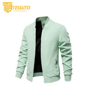 Nueva chaqueta de lona resistente para hombre, chaquetas cortavientos sólidas simples personalizadas para hombre - Product Image 2