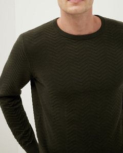 เสื้อสเวตเตอร์มีสไตล์สำหรับผู้ชายเสื้อสเวตเตอร์แบบสวมหัวผ้าฝ้ายนุ่ม100% สำหรับฤดูหนาวออกแบบโลโก้และปักได้ตามต้องการ - Product Image 3