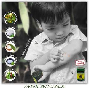 Phoyok สมุนไพรสีเขียวบาล์ม50กรัมแพ็ค3ชิ้นจากประเทศไทยโดยผู้จัดจำหน่ายที่ได้รับอนุญาตให้การรักษาอาการบวมเล็กน้อย - Product Image 6