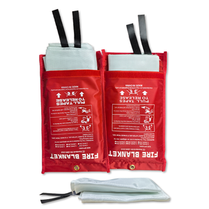 Couverture ignifuge en fibre de verre, plusieurs tailles, efficace, résistante à la chaleur, résistance aux températures élevées, pour les urgences - Product Image 1