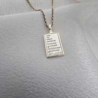 Collier Pendentif Religieux Personnalisé en Argent Sterling 925 Plaqué Rhodium et Or, Vente Chaude, Cadeau de Noël