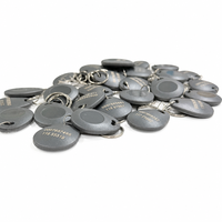 Impression de données variables, porte-clés RFID NFC ABS personnalisés, porte-clés RFID MIFARE pour la gestion des cartes d'identité des employés et des cartes de membre