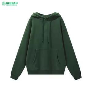 Sweat à capuche unisexe respirant en polyester/rayonne, molleton/french terry, 500 GSM, motif uni, séchage rapide, haute qualité - Product Image 4