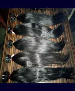 Extensions de cheveux humains bruts indiens à donneur unique extensions de cheveux lisses et soyeux et perruques vente en gros prix meilleure qualité - Product Image 3