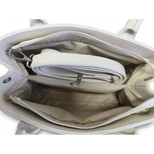 Borsa Italiana Strutturata in Vera Pelle di Coccodrillo e Dollaro Art. 26068" - Product Image 4