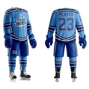 Ensemble d'uniformes de hockey sur glace personnalisés en gros – Maillot et short de hockey professionnels sublimés pour équipes sportives - Product Image 1