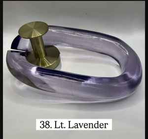 Grande tenture murale transparente colorée d'art de maillons de chaîne de résine époxyde pour des projets personnalisés - Product Image 6