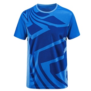 Camiseta de sublimación unisex 100% poliéster cuello en V estilo deportivo 180 gramos patrón sólido Jersey tela diseño único patrón - Product Image 1