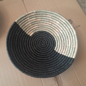 Décoration murale africaine bohème en jonc de mer Panier en bois Farmhouse Boho Wall Hanger Accent Seagrass Hanging Wall Art - Product Image 5