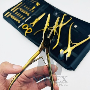 Ouvre-perles Pince à cheveux en acier inoxydable Pince à bec effilé personnalisée de haute qualité Acier inoxydable plaqué or - Product Image 3