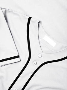 Maillots de baseball de couleur unie fabriqués en tissu maillé 100% polyester avec nom et numéro personnalisés, vêtements de sport personnalisés - Product Image 6