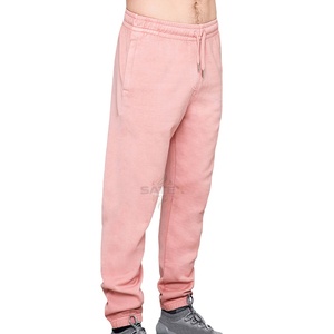Pantalons de survêtement décontractés pour homme, personnalisés, en molleton délavé à l'acide, vintage, poids lourd, écologique, en tissu éponge français, streetwear, détente, broderie - Product Image 5