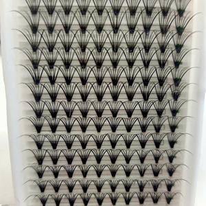 Professionnel fait à la main 2025 320 ventilateurs Premade Volume Extensions de cils en soie Extra étroit 100% matériau synthétique Extra Sharp - Product Image 2