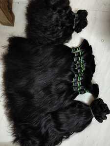 Cheveux ondulés indiens vierges de 24 pouces, vendeur de cheveux humains 100% en vrac non traités, paquets de cheveux indiens ondulés bruts bouclés - Product Image 5