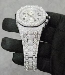 Reloj Mecánico Automático de Edición Limitada con Cronógrafo Miyota de Lujo Estilo Hip Hop, Acero Inoxidable, Analógico, con Diamantes Moissanite - Product Image 2