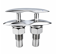 Émerillon de quai escamotable dissimulé en acier inoxydable 316 avec boulon traversant pour yacht, bateau rapide, matériel d'amarrage marin