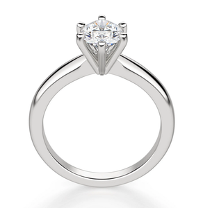 Anillo de compromiso solitario de moissanita para mujer, nuevo diseño, corte ovalado, Plata de ley para fiesta de regalo de boda - Product Image 3