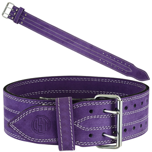 เข็มขัดยกน้ำหนักหนังวัวแท้ หัวเข็มขัดแบบสองง่าม รองรับเอวสำหรับออกกำลังกายในยิมและการฝึกเพาะกาย - Product Image 3