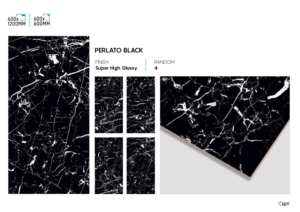 Carreaux de sol et de mur en porcelaine super noir poli à haute brillance 24x48 pouces Finition de surface intérieure de qualité supérieure - Product Image 3