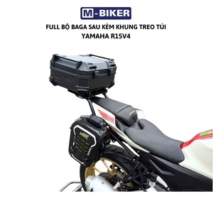 R15 V4 Rear Luggage Rack <b>with</b> Tail Bag <b>Mount</b> Side <b>Frame</b> Attachment for Hanging Bags - Product Image 4