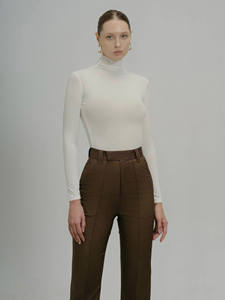 Camiseta sin Mangas Elegante y Minimalista de Alta Costura para Mujer, de Lana Ecológica Elástica, Servicio ODM - Product Image 5