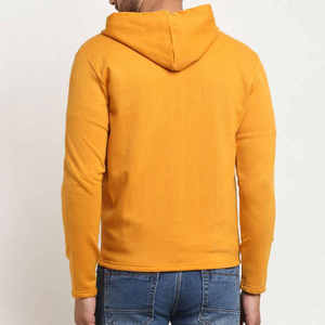 Sweat-shirts à capuche respirants imperméables en coton/fibre de bambou avec fermeture éclair et poche pour hommes, décontractés, best-seller - Product Image 4