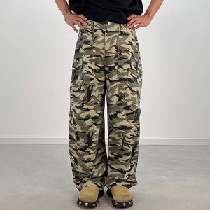 Pantalons de jogging décontractés pour hommes, logo personnalisé, pantalons amples, coupe ample, vêtements de travail en plein air, streetwear, 100% coton, anti-boulochage - Product Image 2