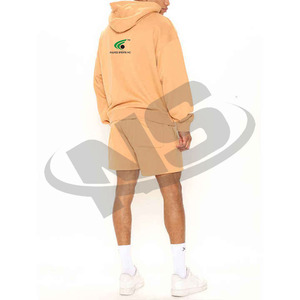 Ensemble de sweat-shirts et shorts pour hommes de haute qualité, vêtements de sport décontractés, logo personnalisé, sweat-shirt en coton biologique, shorts, grande taille, fabriqué au Pakistan - Product Image 4