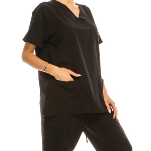 Uniformes Médicos de Alta Calidad, Elásticos y Transpirables, Cuello en V, Manga Corta, Nuevo Estilo, Unisex, Estampados, OEM, Talla XL - Product Image 5