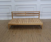 SOFA MADERA TECA EXTERIOR PROFUNDO 2 ASIENTOS HECHO MADERA MACIZA DE INDONESIA