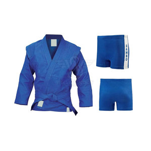 Uniforme de Sambo en coton léger avec design personnalisé, logo frontal écologique, ajustement confortable pour l'entraînement de performance - Product Image 2