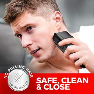 Afeitadora Eléctrica para Hombre con Triple Cuchilla, Rasuradora Profesional para Cabezas Calvas, Afeitadora de Lámina Metálica para Uso Facial y Aplicaciones en RV - Product Image 5