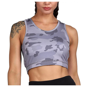 Women's Reversible Chenille Embroidery Sports <b>Bra</b> Plus Size <b>Backless</b> Crop Top Fitness Running Yoga <b>Bra</b> with Hollow Design - Product Image 1