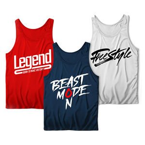 Camiseta sin mangas de entrenamiento para hombre con estampado personalizado, ropa deportiva informal sin mangas para músculos, transpirable de talla grande - Product Image 1