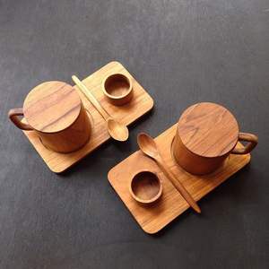 POPULAR Natural Wood Tea Cup Wooden for Wine Coffee Water Hot Cold Drinks Drinking <b>Mug</b>, <b>Japanese</b> Style Wood Tea Cup - Product Image 6