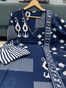 Summer Special Dhamaka Designer Collection Women's Pure Fine Cotton Fabric Mirror Work Salwar Kameez Reversible Modern Party - Product Image 5