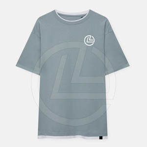 Camiseta de manga corta de gran tamaño de inspiración vintage para hombre, 100% de lona de algodón, ligera y transpirable, estilo de calle con dobladillo de palangre - Product Image 1