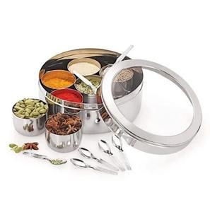 Récipient de stockage de boîte à épices indienne d'acier inoxydable Offre Spéciale pour l'usage de cuisine - Product Image 6