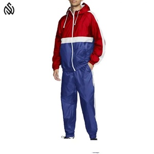 Survêtement personnalisé pour hommes, tenues coupe-vent en nylon, veste de sport, jogging, survêtement coupe-vent zippé - Product Image 1