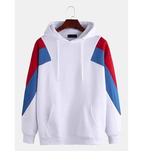 Pull-over d'hiver en tricot de coton mélangé pour hommes, sweat-shirt à capuche décontracté de style Hip Hop avec imprimé DTF à la mode, teint uni - Product Image 4