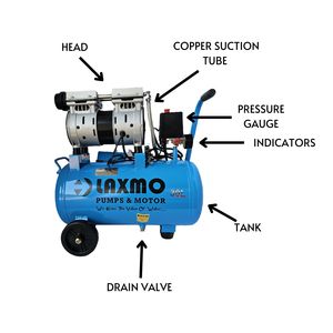 Portable 30LTR Piston <b>Oil</b>-Free Industrial <b>Compressor</b> with Silent Core Motor for Home Use and Farms AC Power Source - Product Image 5