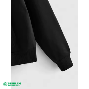 Nouveau Sweat à Capuche Unisexe Personnalisé Couleur Unie Épais 440 GSM en Tissu Éponge Surdimensionné avec Fermeture Éclair et Bord Côte Contrastant 100% Coton - Product Image 6