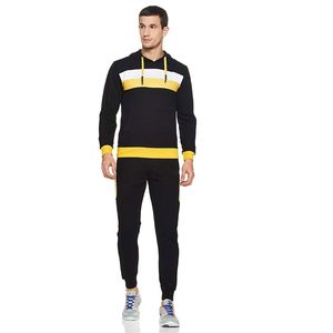 Ensemble de jogging urbain confortable pour homme, style tendance, tenue de sport, survêtement performant, coupe flexible, jogging deux pièces - Product Image 1