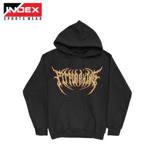 Personnalisé de haute qualité 3d Puff Print Sweats à capuche simples zippés en polaire pour hommes avec logos personnalisés - Product Image 4